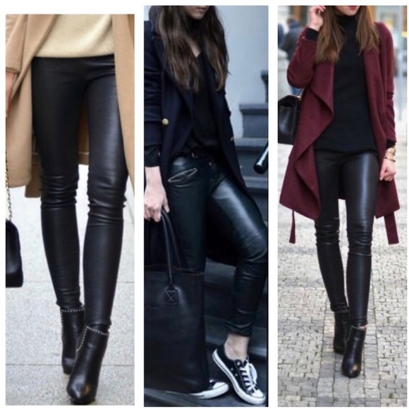 Boutique Pants - Sexy Black Vegan leather leggings